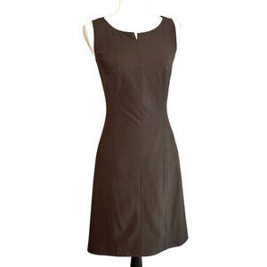 Saks Fifth Avenue Y2K Virgin Wool Sheath Dress Size XS Career Workwear Flaws